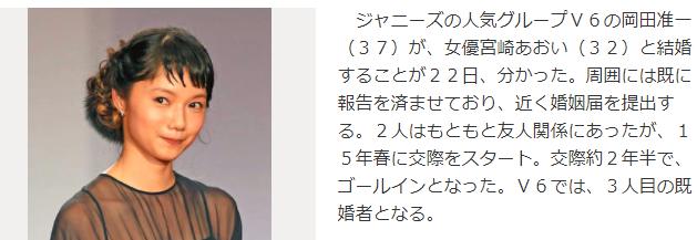 岡田准一（37）宮崎あおい