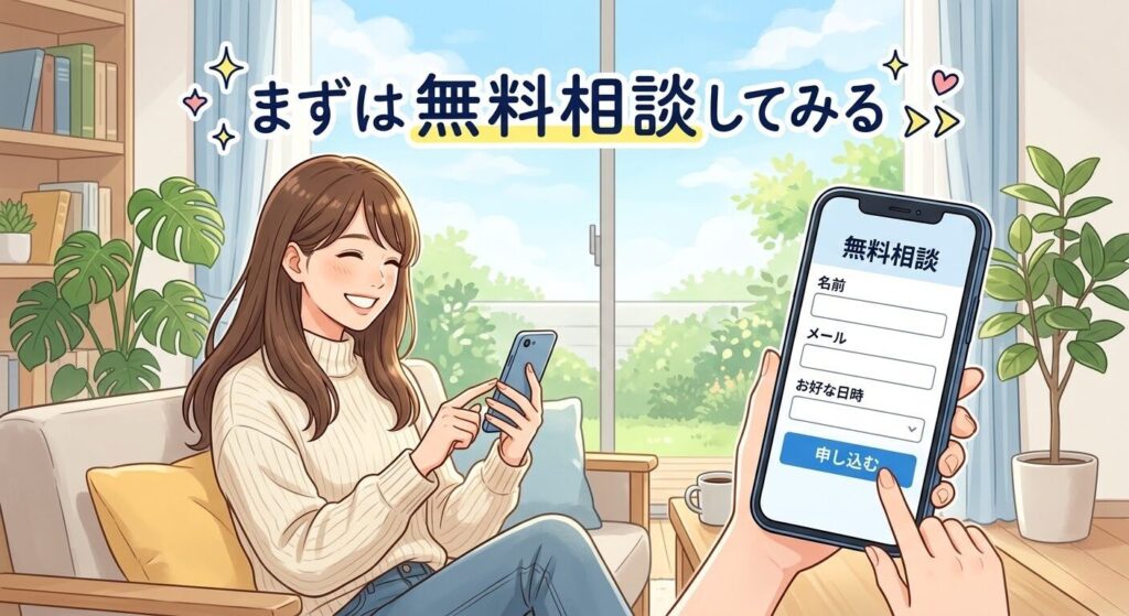無料相談を促すイメージ画像