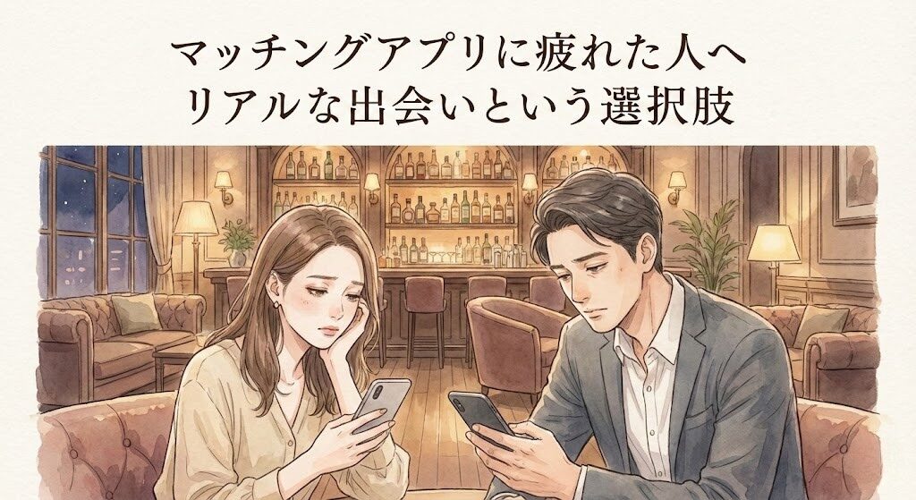 THE SINGLEの口コミを調べる人が共感しやすい、マッチングアプリ疲れとリアルな出会いのイメージ