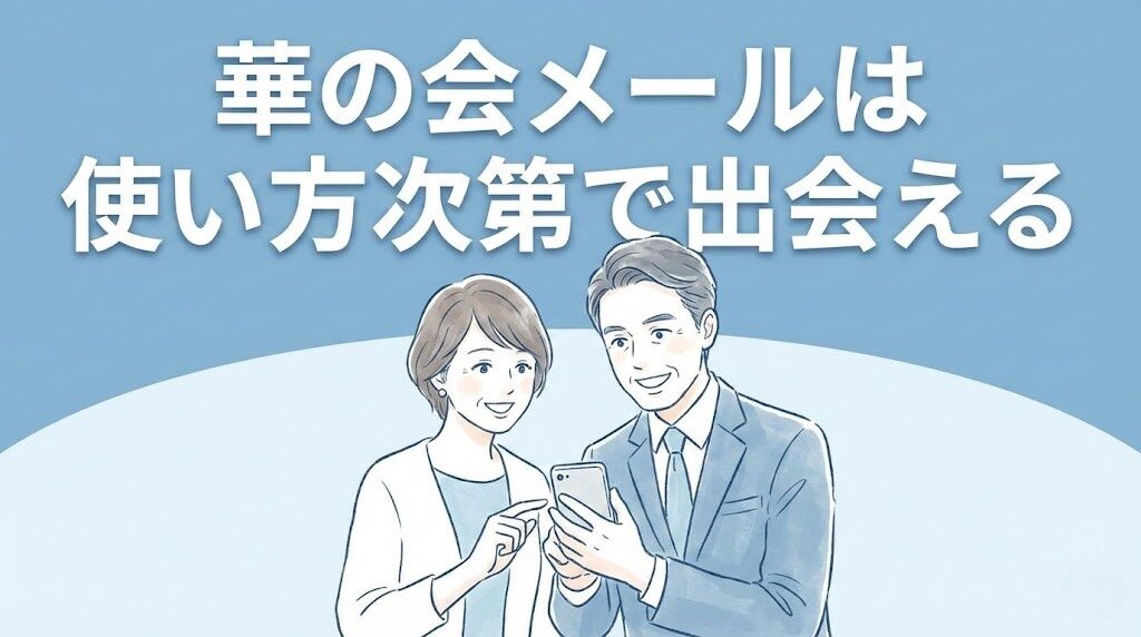 華の会メールで出会える確率を上げるコツ