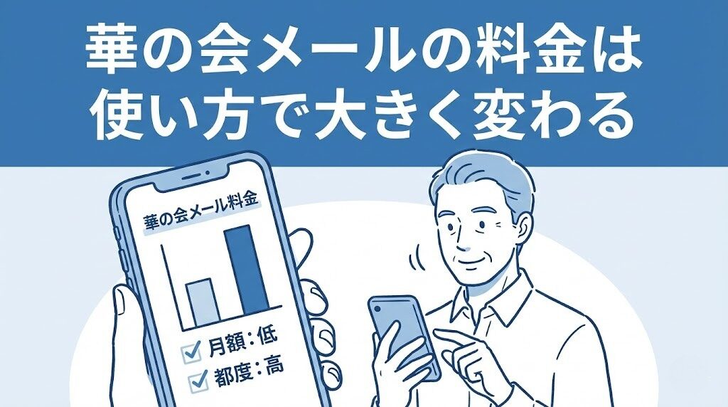 華の会メールの料金は使い方で変わる