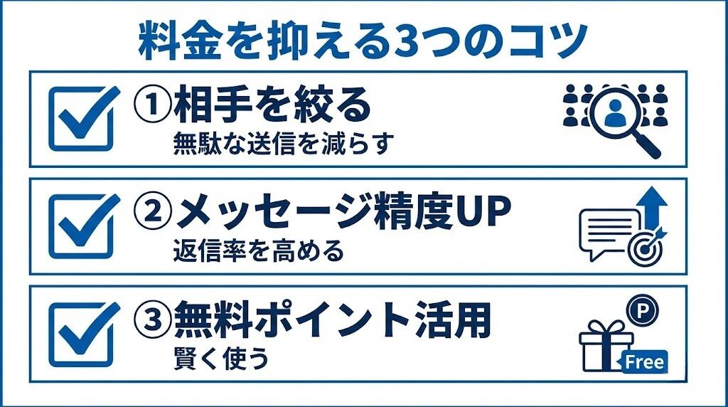 華の会メールの料金を抑えるコツ
