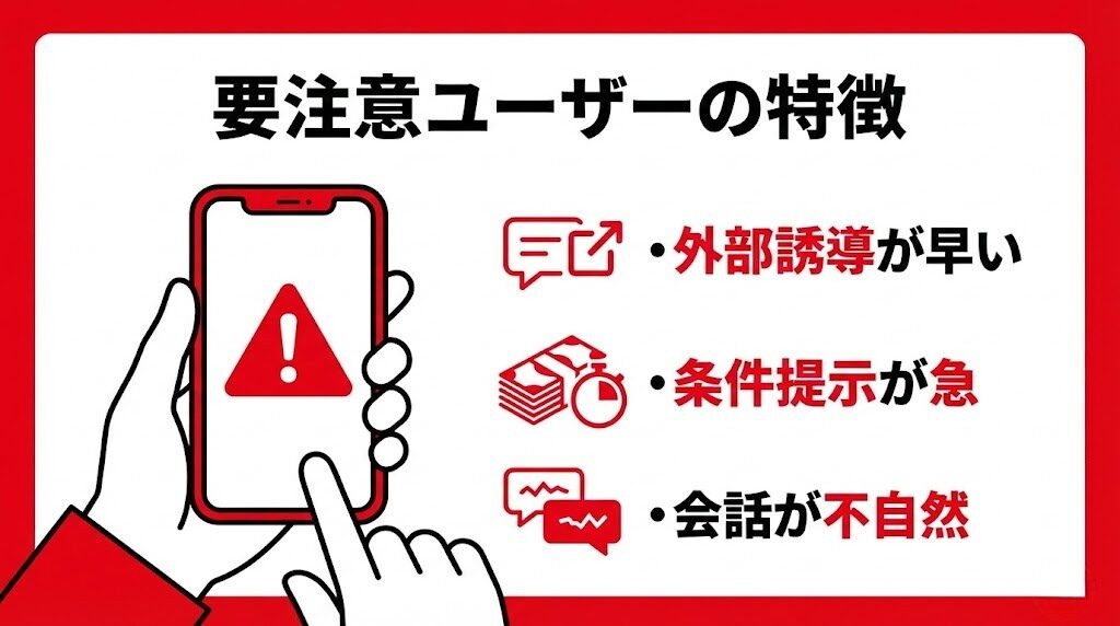 華の会メールで注意すべきユーザーの特徴
