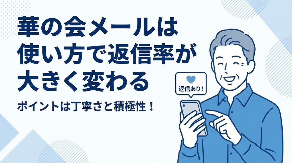 華の会メールは使い方で返信率が変わる